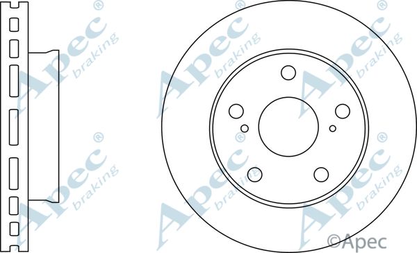 APEC BRAKING stabdžių diskas DSK2768